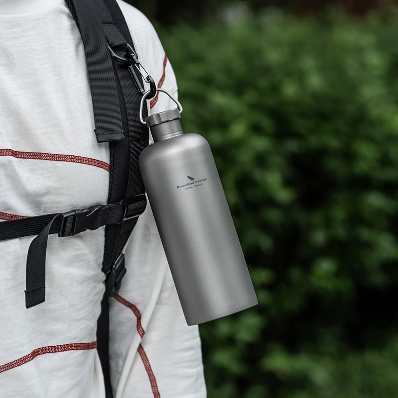 Boundless Voyage Titanium Water Bottle 600ml Ultralight Leak-Proof Lid Durable Flask for Hiking Camping Travel & Everyday Use 
Boundless Voyage Titanium Water Bottle 600ml Ultralight Leak-Proof Lid Durable Flask for Hiking Camping Travel & Everyday Use
