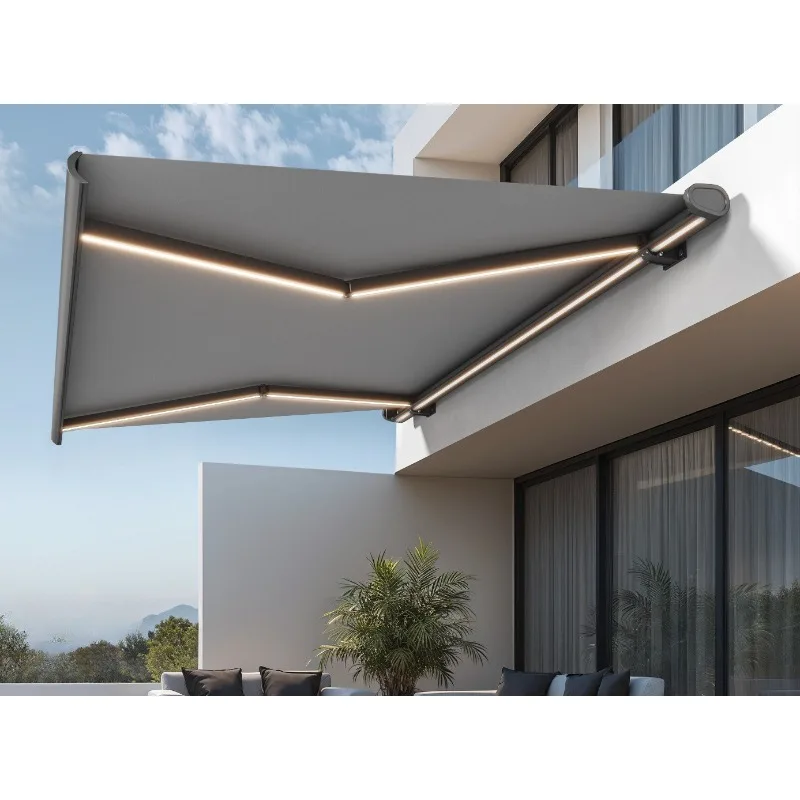 Fully Enclosed Electric Retractable Canopy Remote Operated Sun & Rain Awning for Balcony Garden
Fully Enclosed Electric Retractable Canopy Remote Operated Sun & Rain Awning for Balcony Garden