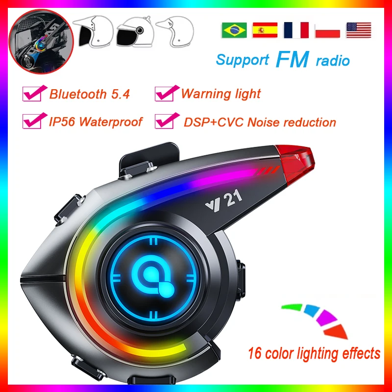 Motorcycle Helmet Bluetooth Headset Waterproof Voice Assistant Hands Free Wireless Headphone Moto Earphone Motorbike Support FM
Motorcycle Helmet Bluetooth Headset Waterproof Voice Assistant Hands Free Wireless Headphone Moto Earphone Motorbike Support FM