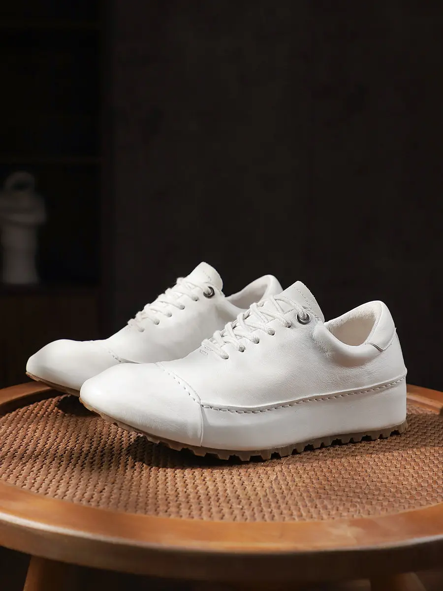 Goodyear Handmade Washed Horse Leather Platform Lightweight White Shoes Height-increasing Casual Sneakers Breathable All-match
Goodyear Handmade Washed Horse Leather Platform Lightweight White Shoes Height-increasing Casual Sneakers Breathable All-match