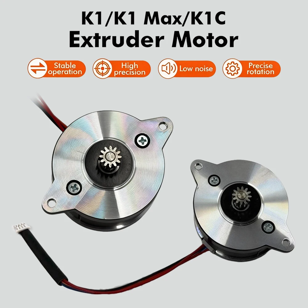 K1 Extruder Stepper Motor with 12 Tooth Gear for Creality K1,K1C,K1 Max,Ender 3 V3,Ender 3 V3 Plus 3D Printer Accessories
K1 Extruder Stepper Motor with 12 Tooth Gear for Creality K1,K1C,K1 Max,Ender 3 V3,Ender 3 V3 Plus 3D Printer Accessories