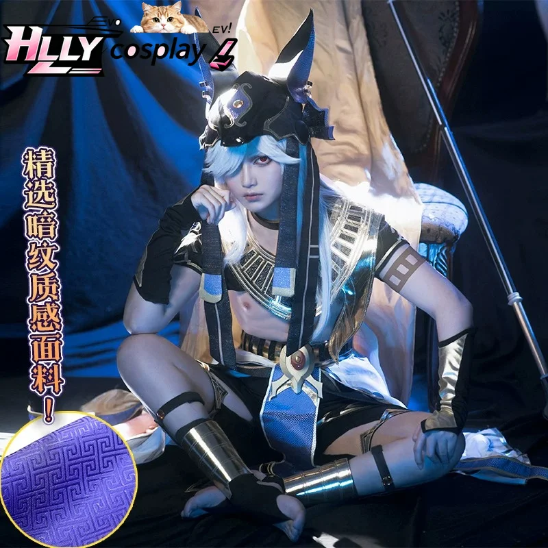 Genshin Impact Cyno Cosplay Costume Full Set - Sumeru General Mahamatra Outfit Headpiece Accessories for Halloween Party Female
Genshin Impact Cyno Cosplay Costume Full Set - Sumeru General Mahamatra Outfit Headpiece Accessories for Halloween Party Female