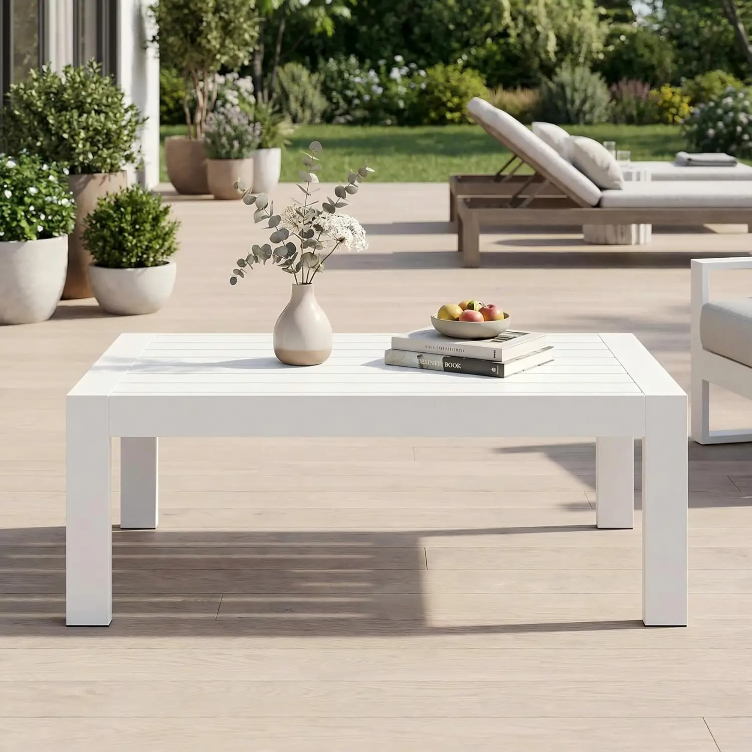 #Aluminum Rectangle Outdoor Coffee Table All-Weather Metal Patio Balcony Garden Indoor Outdoor White, Customized
#Aluminum Rectangle Outdoor Coffee Table All-Weather Metal Patio Balcony Garden Indoor Outdoor White, Customized