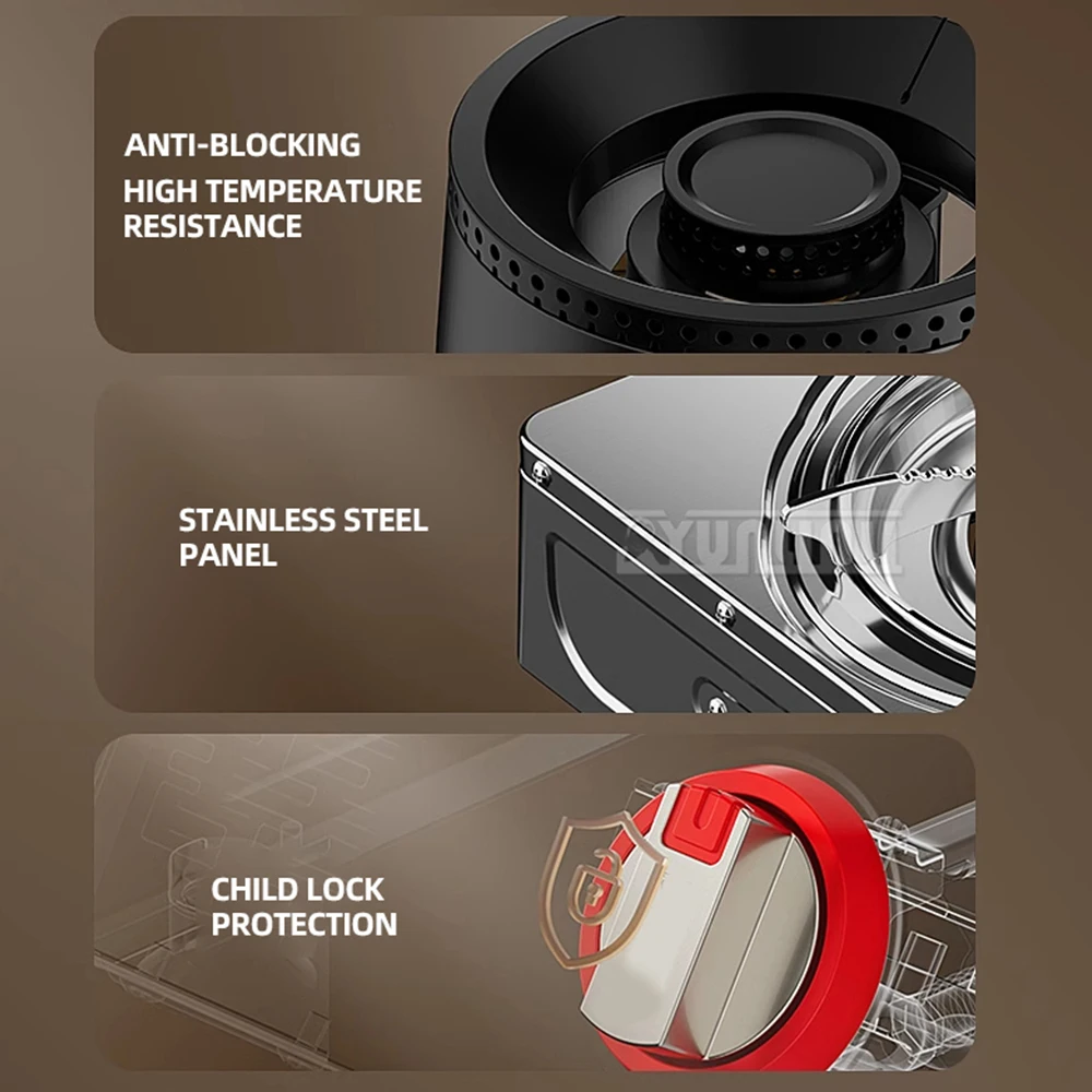 Stainless Steel Single Stove Estufa A Gas Cocina Desktop Gas Stove Household Fierce Fire Cooking Cooktop
Stainless Steel Single Stove Estufa A Gas Cocina Desktop Gas Stove Household Fierce Fire Cooking Cooktop