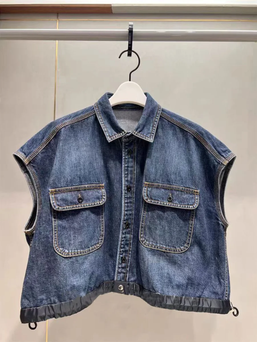 SpringSummer 2024 FOG SACAI -ed ort Pure-color Denimvest Casual Dstring Svel Waistcoat Commuter Sle Cott...
SpringSummer 2024 FOG SACAI -ed ort Pure-color Denimvest Casual Dstring Svel Waistcoat Commuter Sle Cott...