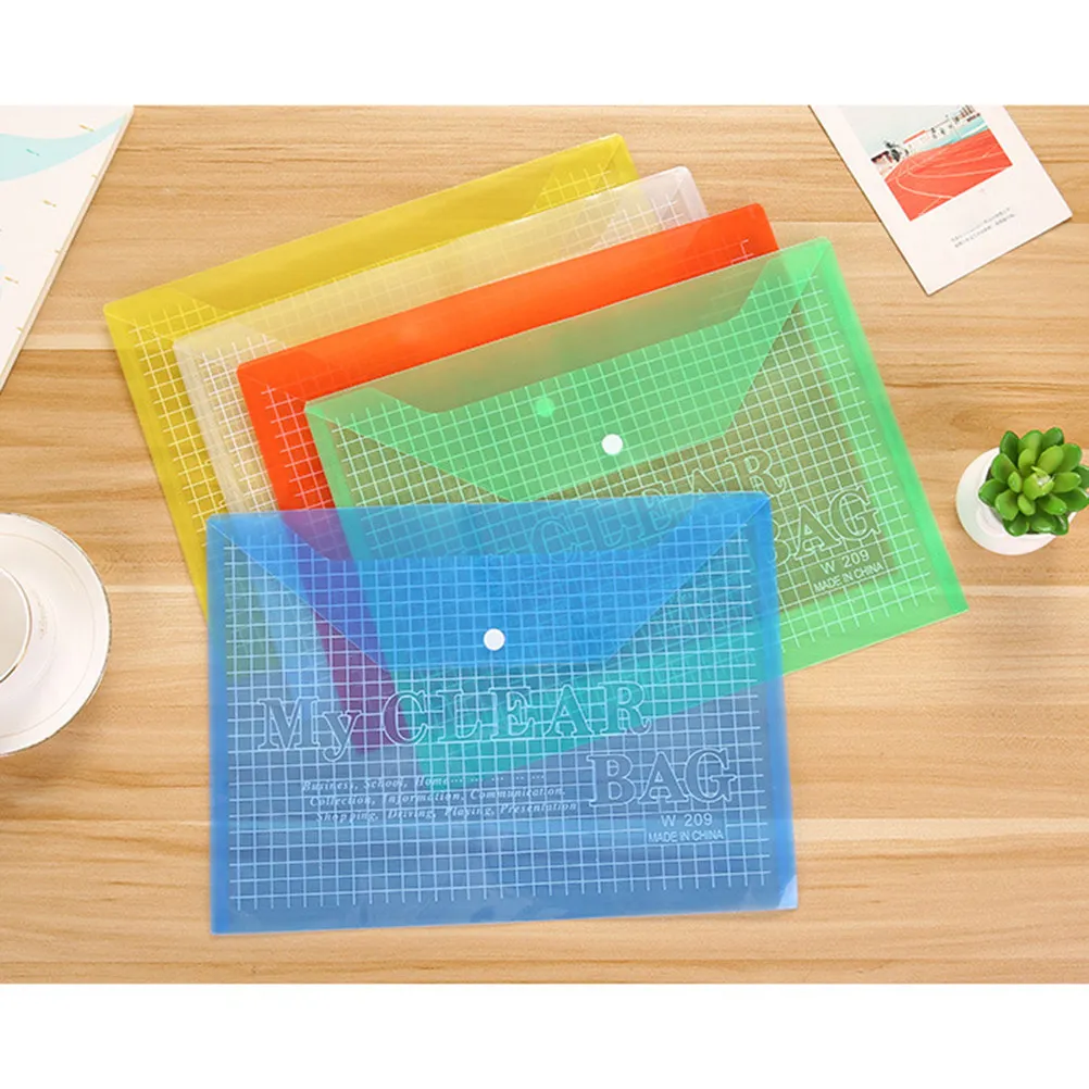 12Pcs A4 Transparent Document Folders with Snap Button PP Material Waterproof Tear Proof Lightweight File Organizer for Office
12Pcs A4 Transparent Document Folders with Snap Button PP Material Waterproof Tear Proof Lightweight File Organizer for Office