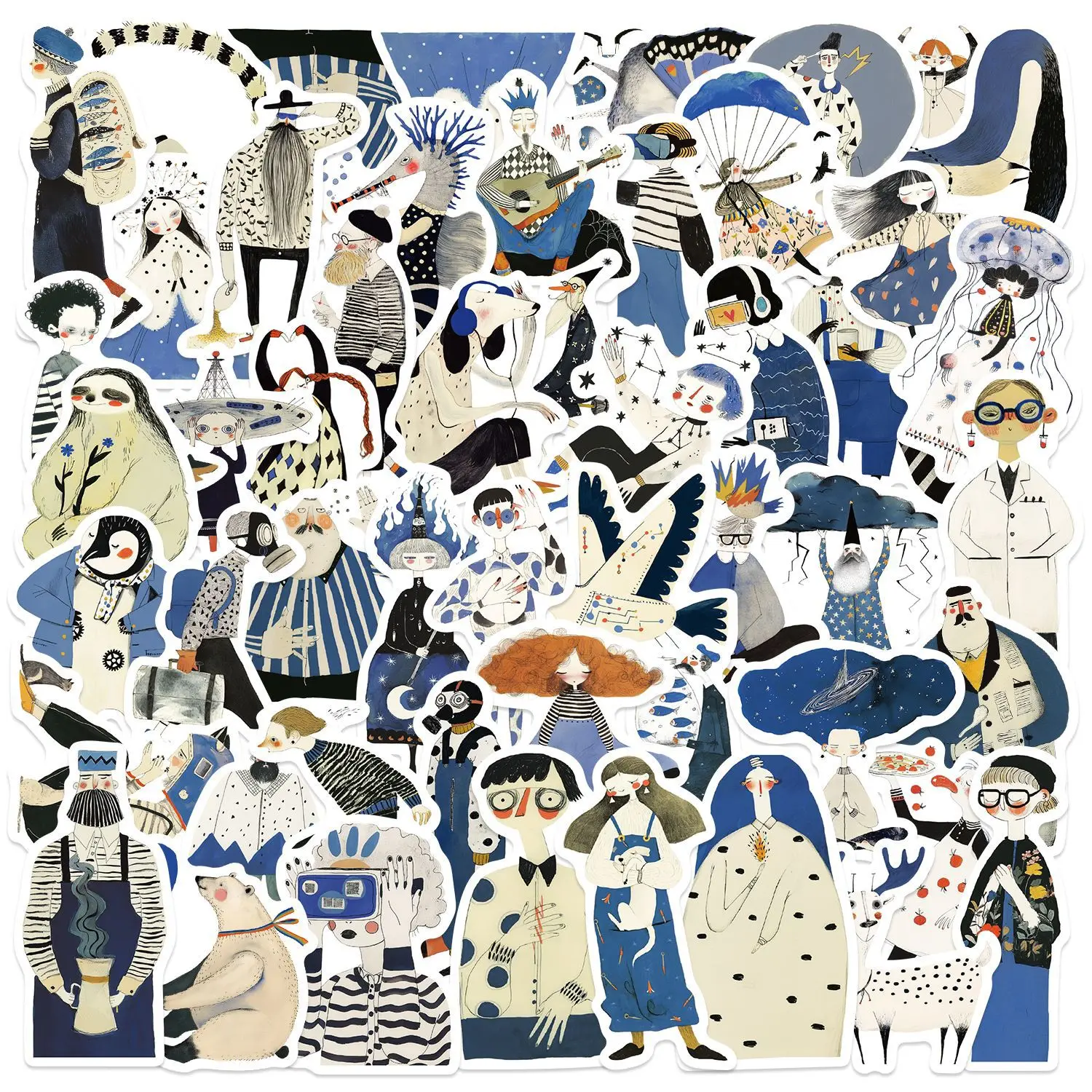 10/50PCS Cartoon Illustration Funny Figure Graffiti Color Sticker Personalized Creativity Decoration Notebook Mobile Guitar
10/50PCS Cartoon Illustration Funny Figure Graffiti Color Sticker Personalized Creativity Decoration Notebook Mobile Guitar