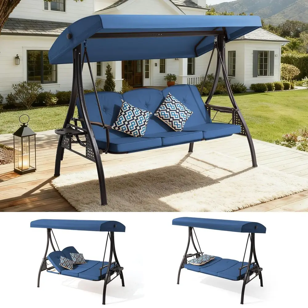 Seat Outdoor Porch Patio Swing with Adjustable Canopyamp 7Level Side Seat,Outdoor Swing for Adults,3 in 1 Convertible Swing Bed
Seat Outdoor Porch Patio Swing with Adjustable Canopyamp 7Level Side Seat,Outdoor Swing for Adults,3 in 1 Convertible Swing Bed