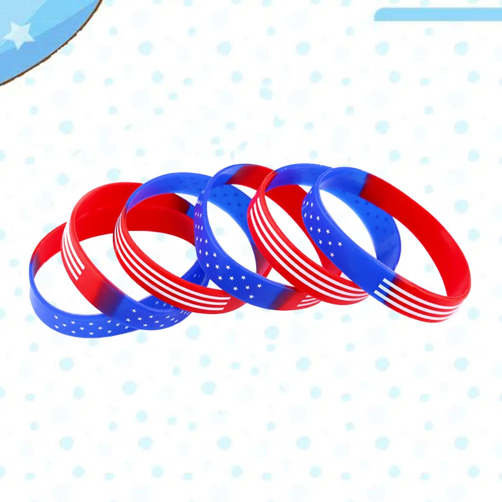 20pcs Star Pattern Silicone Wrist Band Soft Comfortable For Sports Fitness Unisex Bracelet Set Red Blue Silica Gel Band Wrist
20pcs Star Pattern Silicone Wrist Band Soft Comfortable For Sports Fitness Unisex Bracelet Set Red Blue Silica Gel Band Wrist