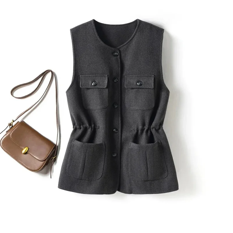 Women's Vest New Fashion Autumn and Winter Woolen Vest Jacket This Year's Popular Vest Loose Casual Women's Temperament Coat
Women's Vest New Fashion Autumn and Winter Woolen Vest Jacket This Year's Popular Vest Loose Casual Women's Temperament Coat