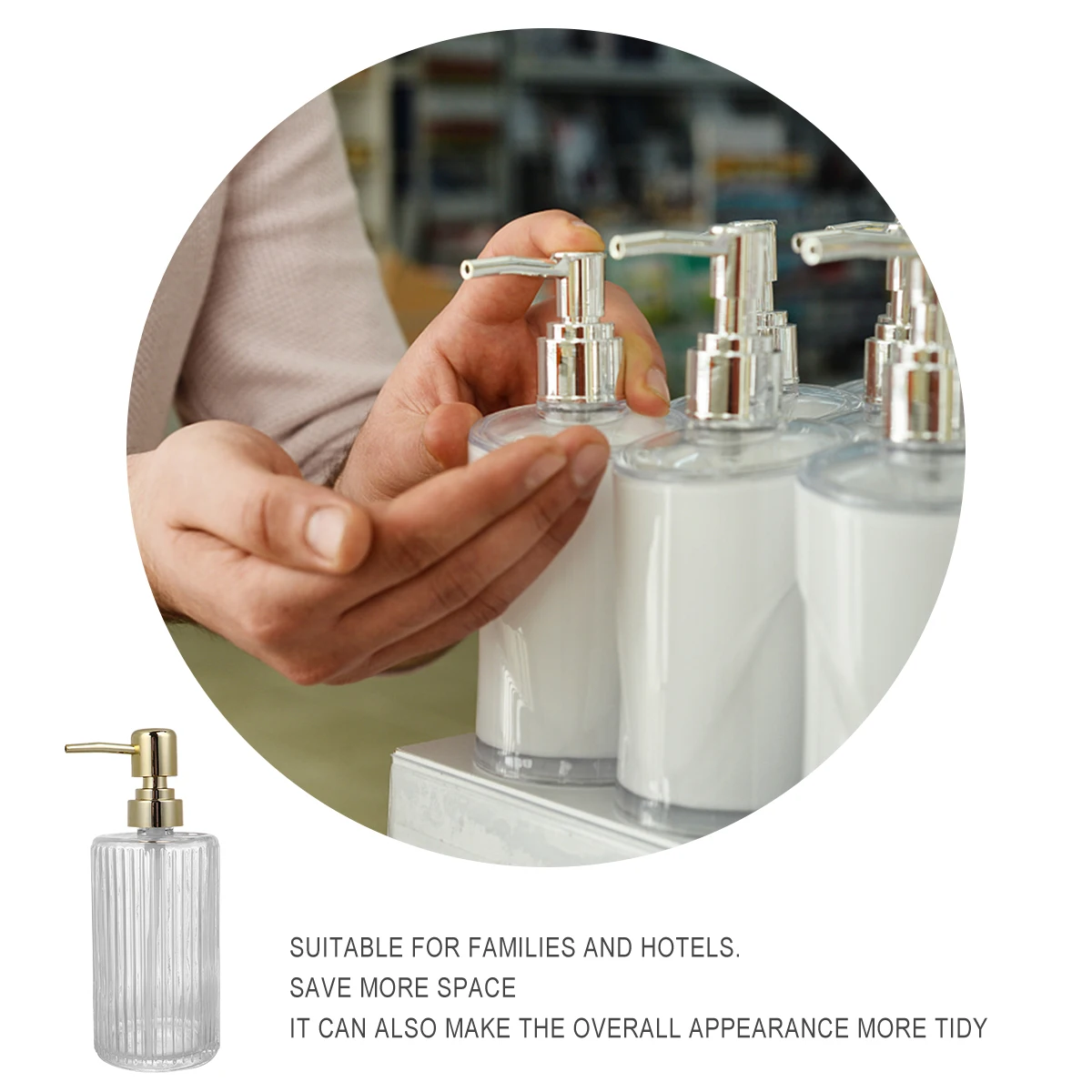 Travel Bottles 400ML Glass Lotion Containers Gold-plated Pump Empty Bottle Body Wash Storage Home Hotel Use
Travel Bottles 400ML Glass Lotion Containers Gold-plated Pump Empty Bottle Body Wash Storage Home Hotel Use
