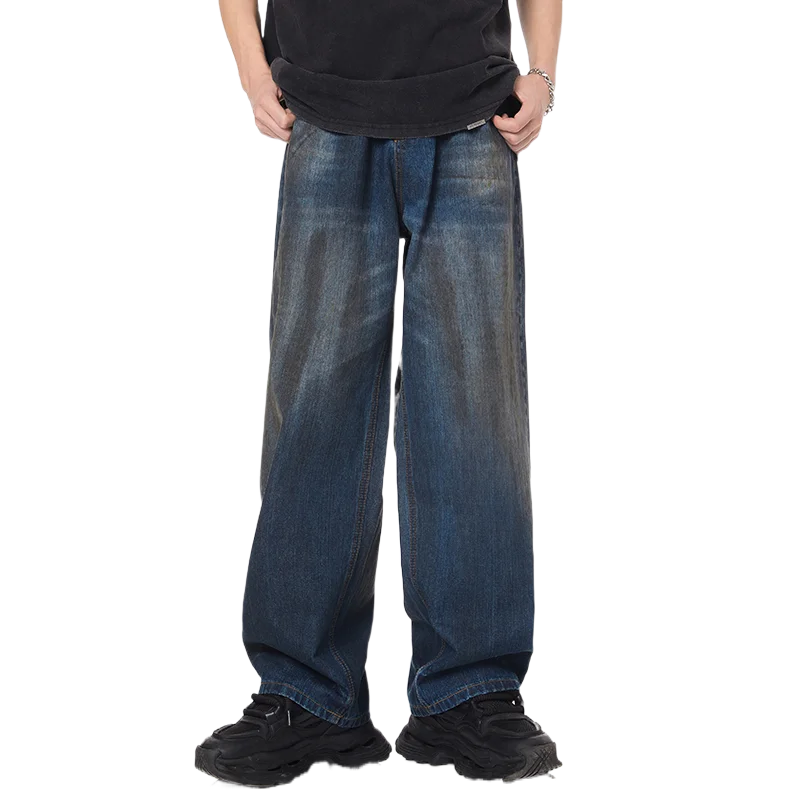High Street American Style Hip Hop Loose Straight Jeans Classic Retro Dirty and Heavy Craft Washed Men's TrousersFashion Trend
High Street American Style Hip Hop Loose Straight Jeans Classic Retro Dirty and Heavy Craft Washed Men's TrousersFashion Trend