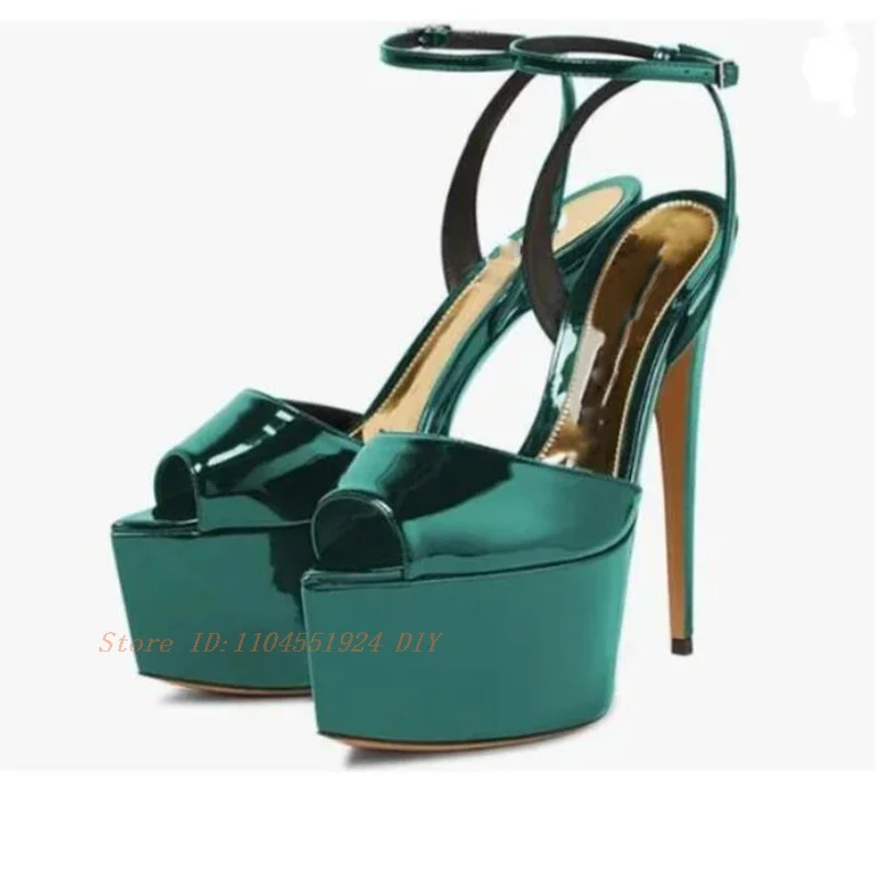 Green Platform Pointed Peep Toe Sansals Ankle Strap Thin High Heels Sexy Evening Shoes Strappy Buckle Strap High Heel Sandals
Green Platform Pointed Peep Toe Sansals Ankle Strap Thin High Heels Sexy Evening Shoes Strappy Buckle Strap High Heel Sandals