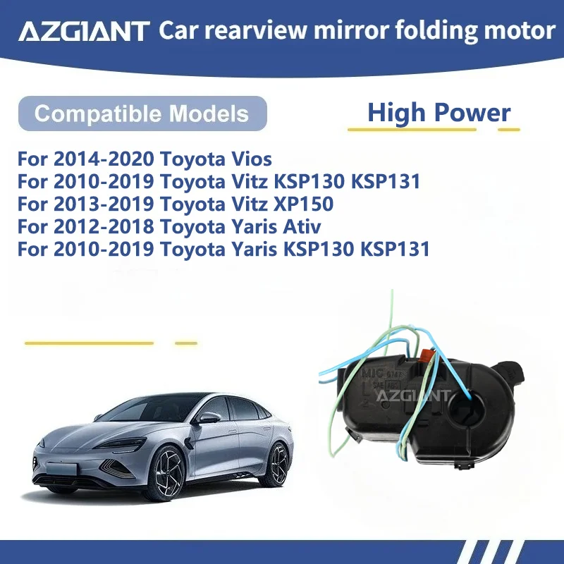 AZGIANT For Toyota Vios/Vitz KSP130 KSP131/Vitz XP150/Yaris Ativ/Yaris KSP130 KSP131 Car Side Door Electric Mirror Folding Motor
AZGIANT For Toyota Vios/Vitz KSP130 KSP131/Vitz XP150/Yaris Ativ/Yaris KSP130 KSP131 Car Side Door Electric Mirror Folding Motor