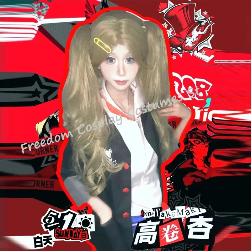Game wig Daily Japanese jk school uniform cosplay costume Halloween Anne Takamaki full setx;2'a,6.h;8'v,
Game wig Daily Japanese jk school uniform cosplay costume Halloween Anne Takamaki full setx;2'a,6.h;8'v,