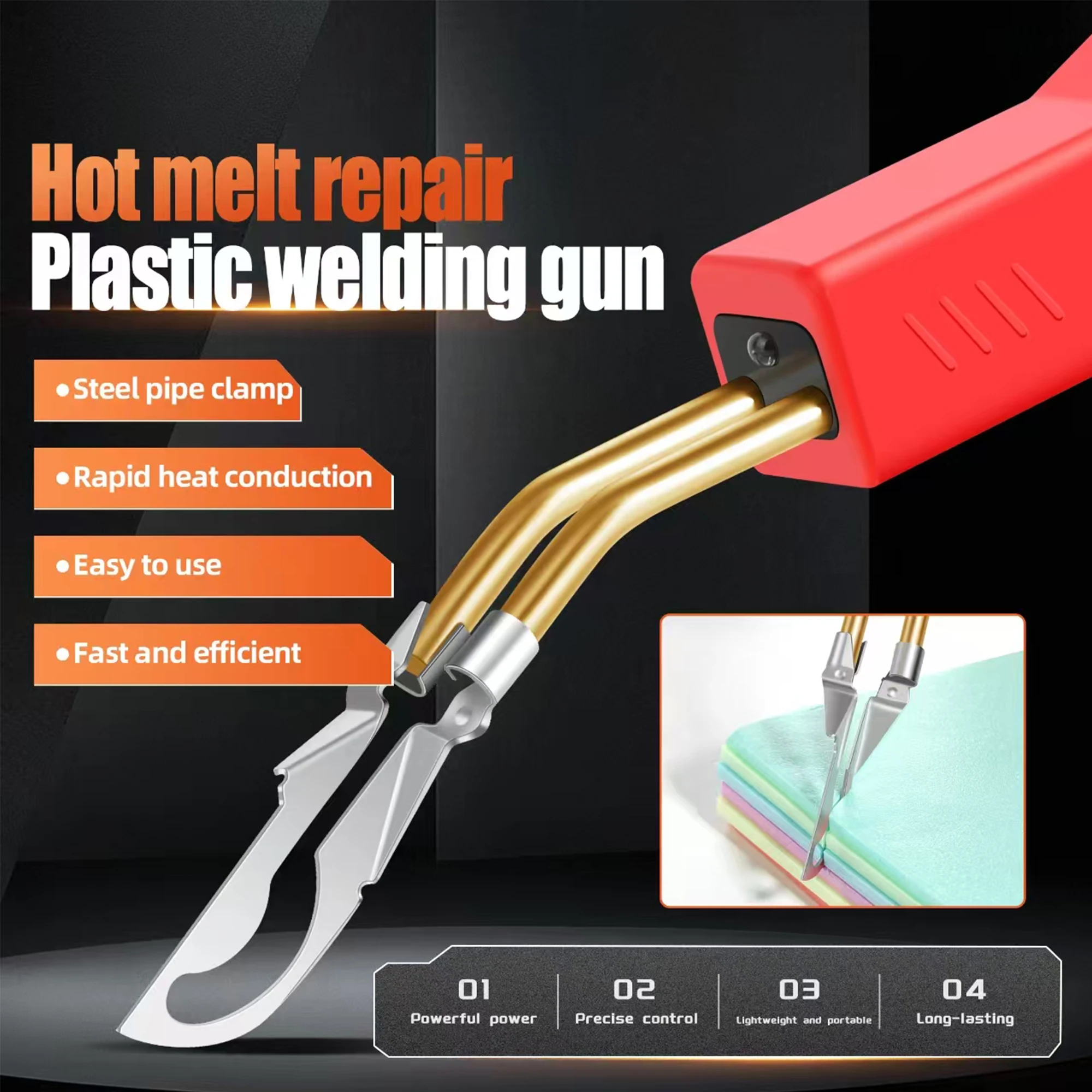 6pcs Durable Metal Plastic Welding Tool Set, Smooth Head Soldering Repair Iron, No Battery Required
6pcs Durable Metal Plastic Welding Tool Set, Smooth Head Soldering Repair Iron, No Battery Required