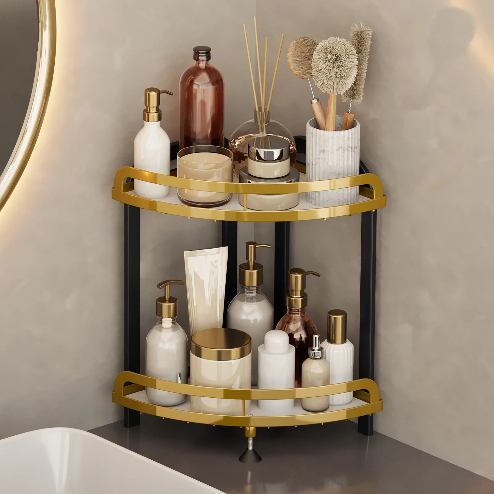Bathroom Shelf Iron Crafts Storage Shelves Cosmetic Kitchen Supplies Rack Toilet Corner Triangle Storage Rack Accessories
Bathroom Shelf Iron Crafts Storage Shelves Cosmetic Kitchen Supplies Rack Toilet Corner Triangle Storage Rack Accessories