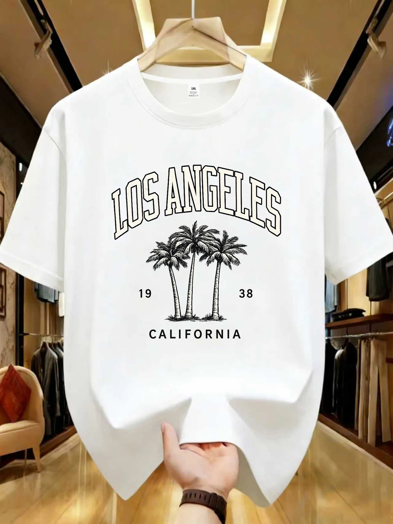 【WZM105121】Los Angeles printed plus size women's round neck summer casual short sleeved street fashion versatile T-shirt
【WZM105121】Los Angeles printed plus size women's round neck summer casual short sleeved street fashion versatile T-shirt