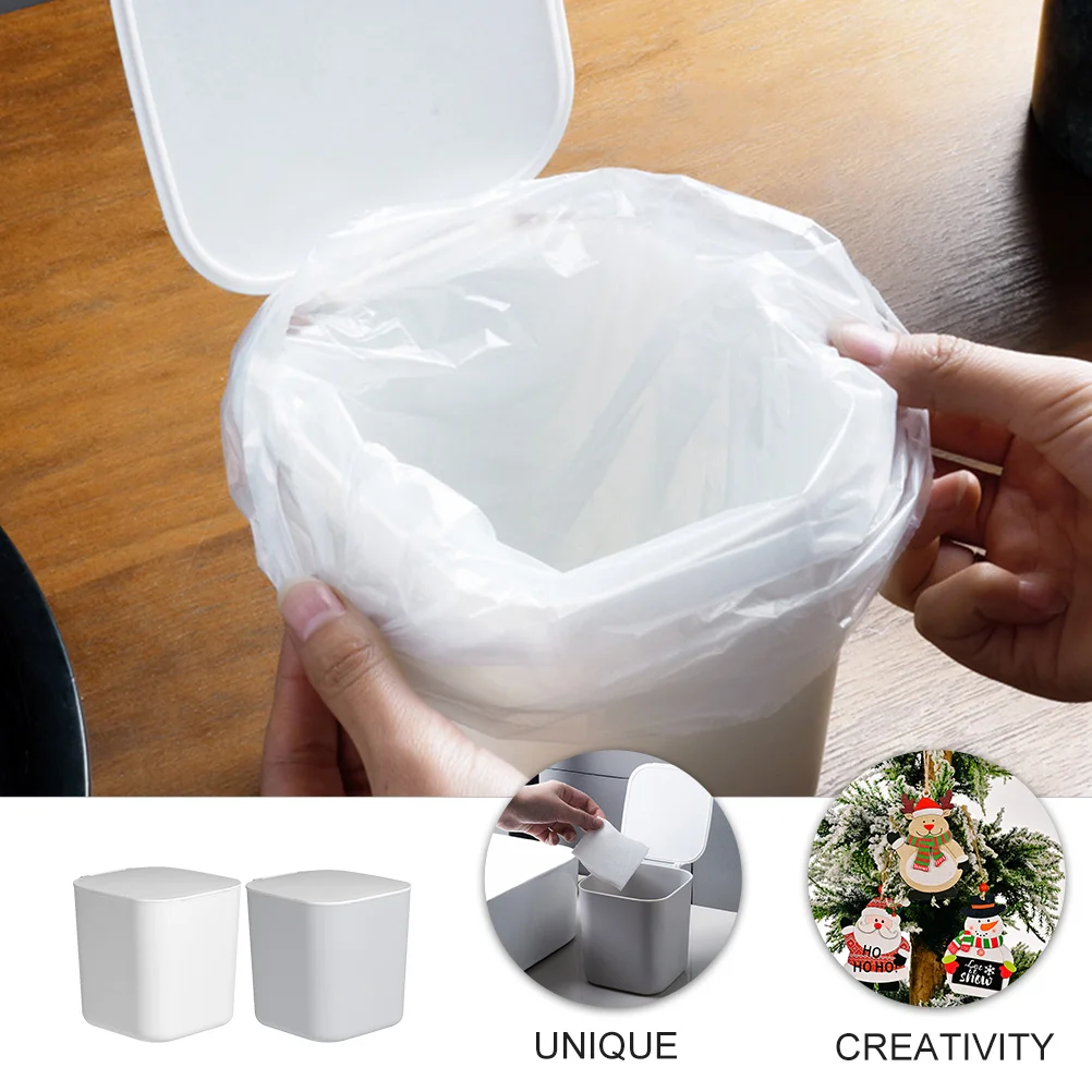 2Pcs Mini Trash Bins High-Quality Impact-Resistant Desktop Storage Containers Clamshell Design Multi-Functional Office
2Pcs Mini Trash Bins High-Quality Impact-Resistant Desktop Storage Containers Clamshell Design Multi-Functional Office