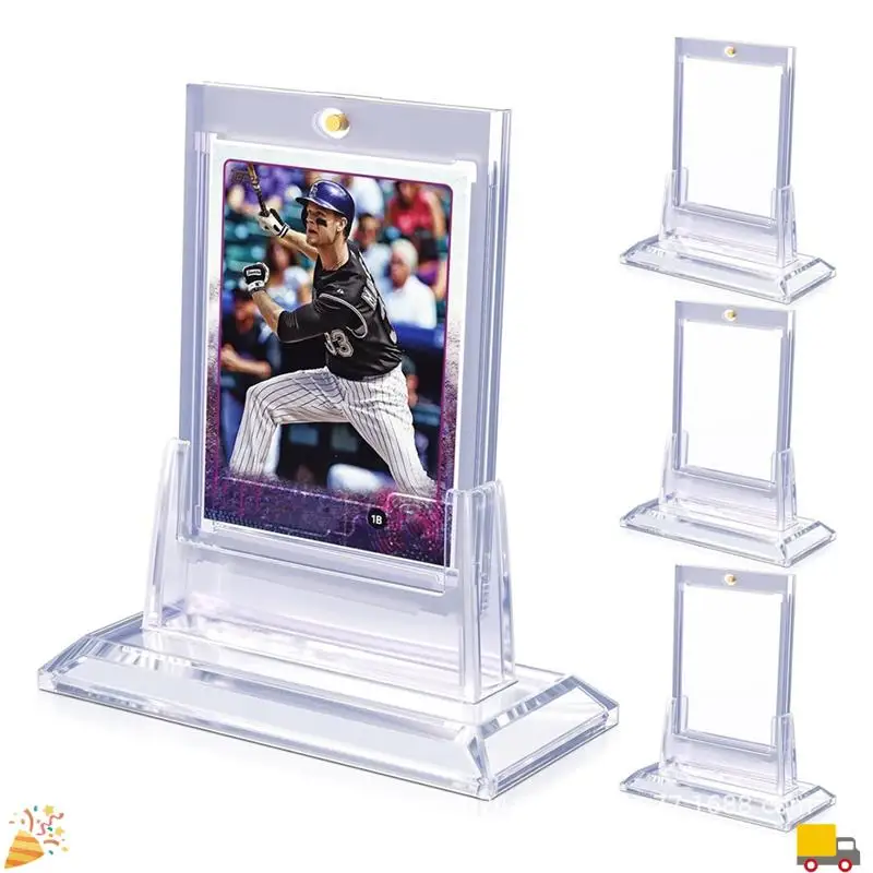 12 Count Magnetic Card Holders For Trading Cards, 35PT Acrylic Baseball Card Holders With Card Stands For Sports Cards Durable
12 Count Magnetic Card Holders For Trading Cards, 35PT Acrylic Baseball Card Holders With Card Stands For Sports Cards Durable