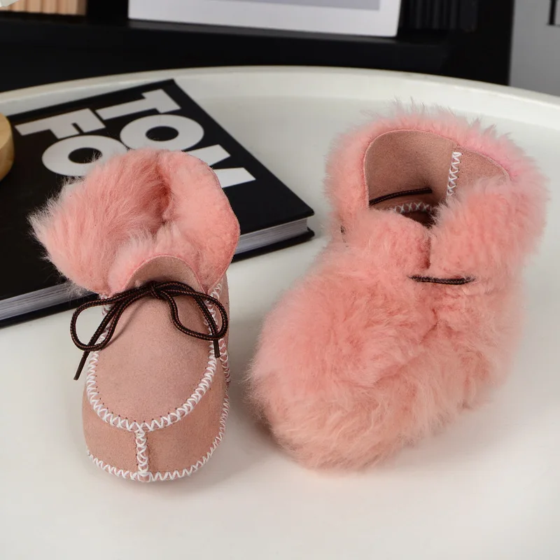 Baby Wool Sheepskin Boots Winter Fur Socks Shoes Soft Sole Boy Girl Velvet Infant Baby Newborn Items Leather Furry Warm Footwear
Baby Wool Sheepskin Boots Winter Fur Socks Shoes Soft Sole Boy Girl Velvet Infant Baby Newborn Items Leather Furry Warm Footwear