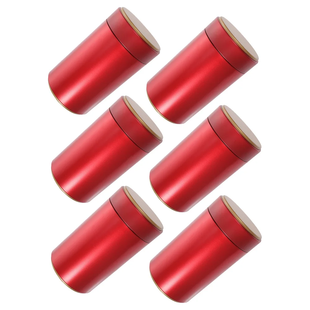 6pcs Airtight Tinplate Tea Canisters Sturdy Food Containers Red Jars Lid for Home Office Travel Kitchen Bar
6pcs Airtight Tinplate Tea Canisters Sturdy Food Containers Red Jars Lid for Home Office Travel Kitchen Bar