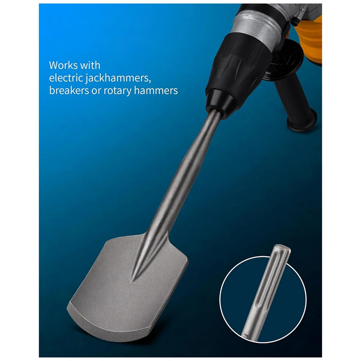 B64CFor SDS Max Clay Spade, 4-1/2 In. X 17 In. Steel Drill Shovel Bit for SDS Max Rotary Hammer Electric Jackhammer
B64CFor SDS Max Clay Spade, 4-1/2 In. X 17 In. Steel Drill Shovel Bit for SDS Max Rotary Hammer Electric Jackhammer