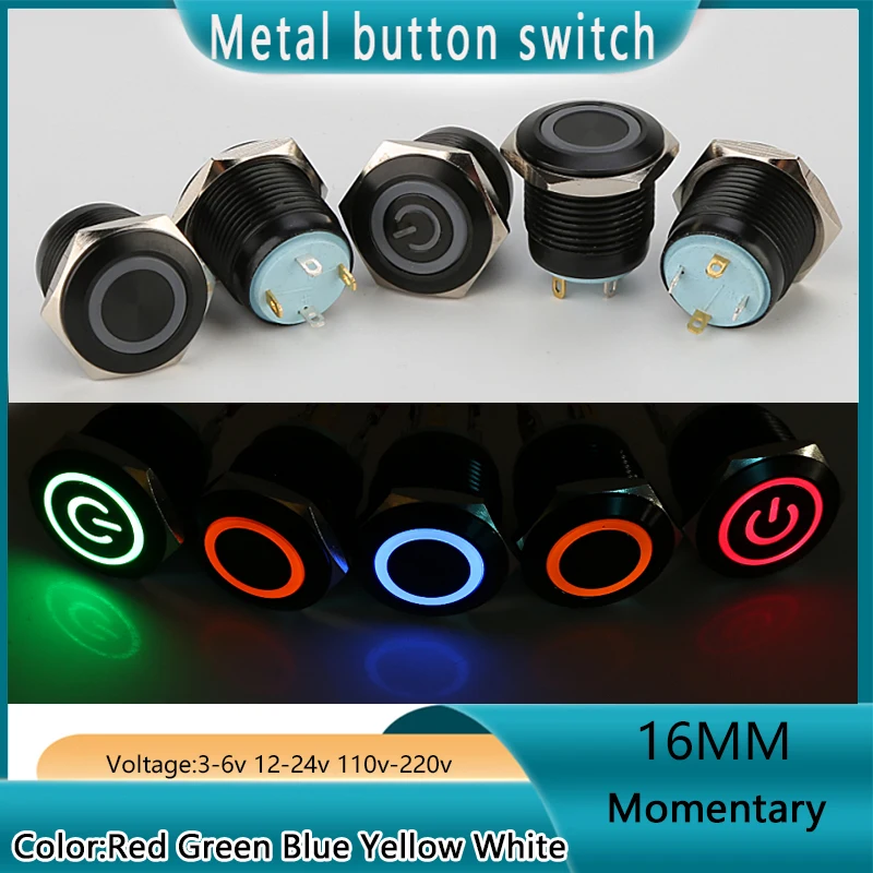Металлический кнопочный переключатель 16 мм, мгновенный компьютерный переключатель 5 В, переключатель режима работы и запуска
Металлический кнопочный переключатель 16 мм, мгновенный компьютерный переключатель 5 В, переключатель режима работы и запуска