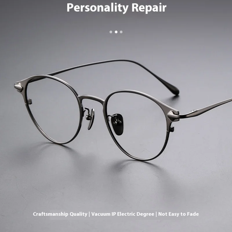 Ultra Light Optical Titanium Retro Round Eyeglass Men Women's Fashion Myopia Glasses Medical Prescription Progressive Eyeglass
Ultra Light Optical Titanium Retro Round Eyeglass Men Women's Fashion Myopia Glasses Medical Prescription Progressive Eyeglass