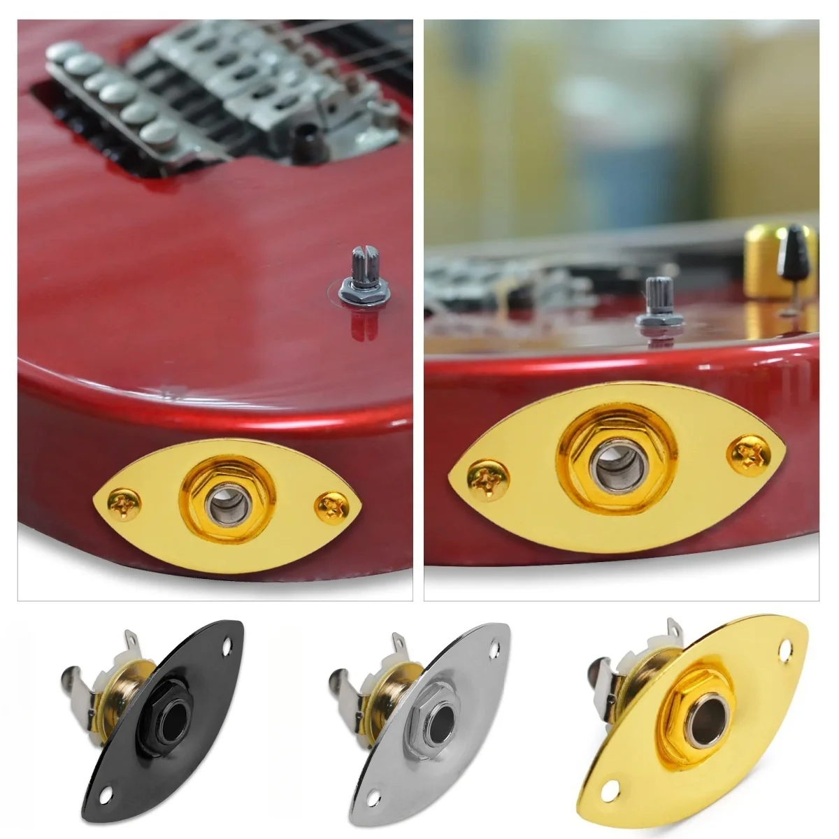 Эллиптический входной разъем для гитары 6,35 мм (1/4 дюйма), моноразъем для электрогитары/контакты, 2 винта/для электрогитары TL
Эллиптический входной разъем для гитары 6,35 мм (1/4 дюйма), моноразъем для электрогитары/контакты, 2 винта/для электрогитары TL