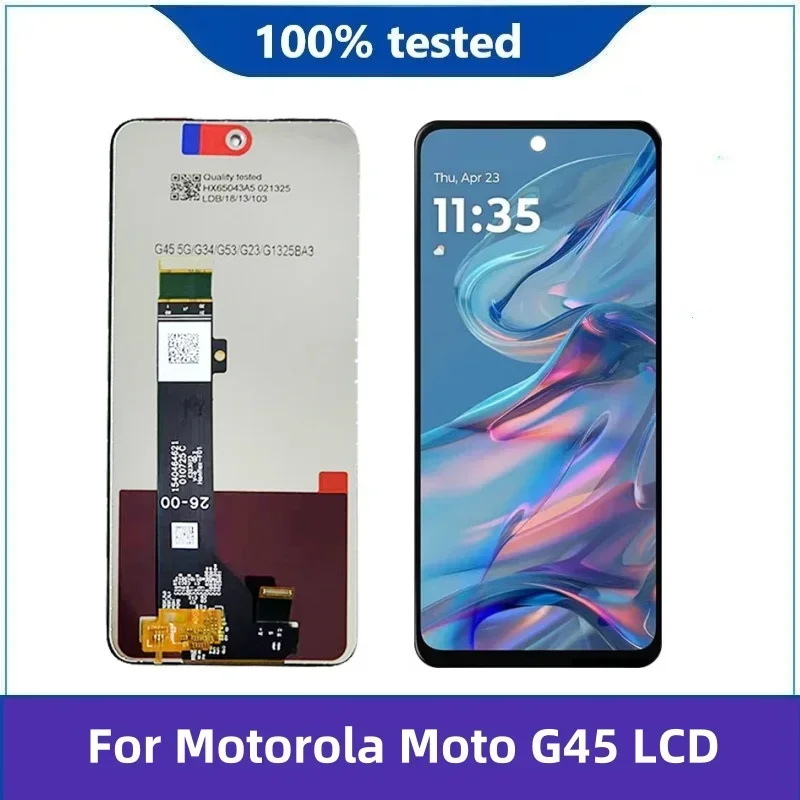 6,5-дюймовый ЖК-дисплей 1:1, экран для Motorola Moto G45, ЖК-дисплей, сенсорная панель, замена дигитайзера в сборе
6,5-дюймовый ЖК-дисплей 1:1, экран для Motorola Moto G45, ЖК-дисплей, сенсорная панель, замена дигитайзера в сборе