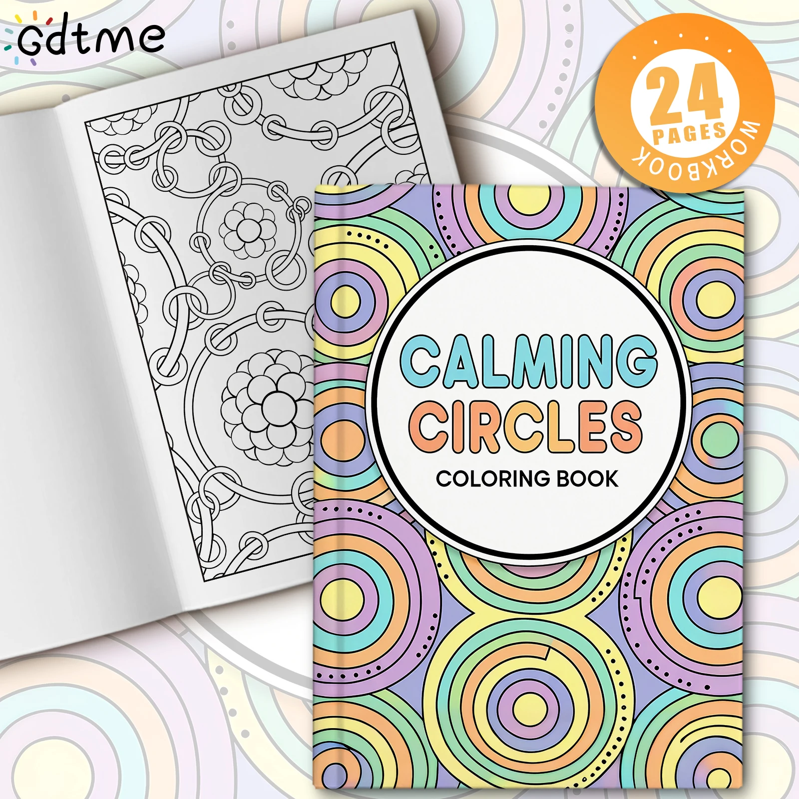 Книжка-раскраска CALMING CIRCLES для взрослых с мультяшными смелыми и легкими узорами для релаксации, детские книги для рисования своими руками
Книжка-раскраска CALMING CIRCLES для взрослых с мультяшными смелыми и легкими узорами для релаксации, детские книги для рисования своими руками