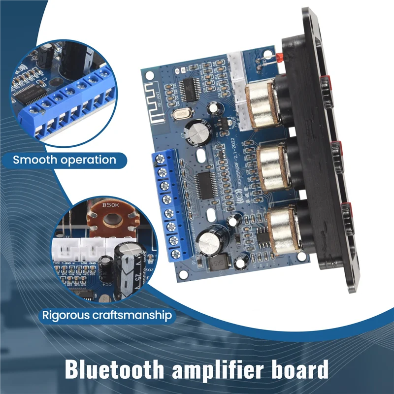 2.1 Channel 2X25W+50W BT5.0 DC12-20V Digital Amplifier Board AUX Line+USB Cable+Remote Control
2.1 Channel 2X25W+50W BT5.0 DC12-20V Digital Amplifier Board AUX Line+USB Cable+Remote Control