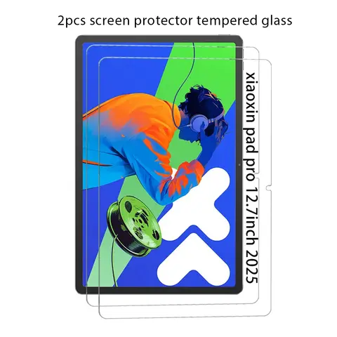 2PCS Tempered Glass For Lenovo Xiaoxin Pad Pro 12.7 2023 2024 2025 12.7 Screen Protector For Xiaoxin Pad 2024 11 inch Glass Film