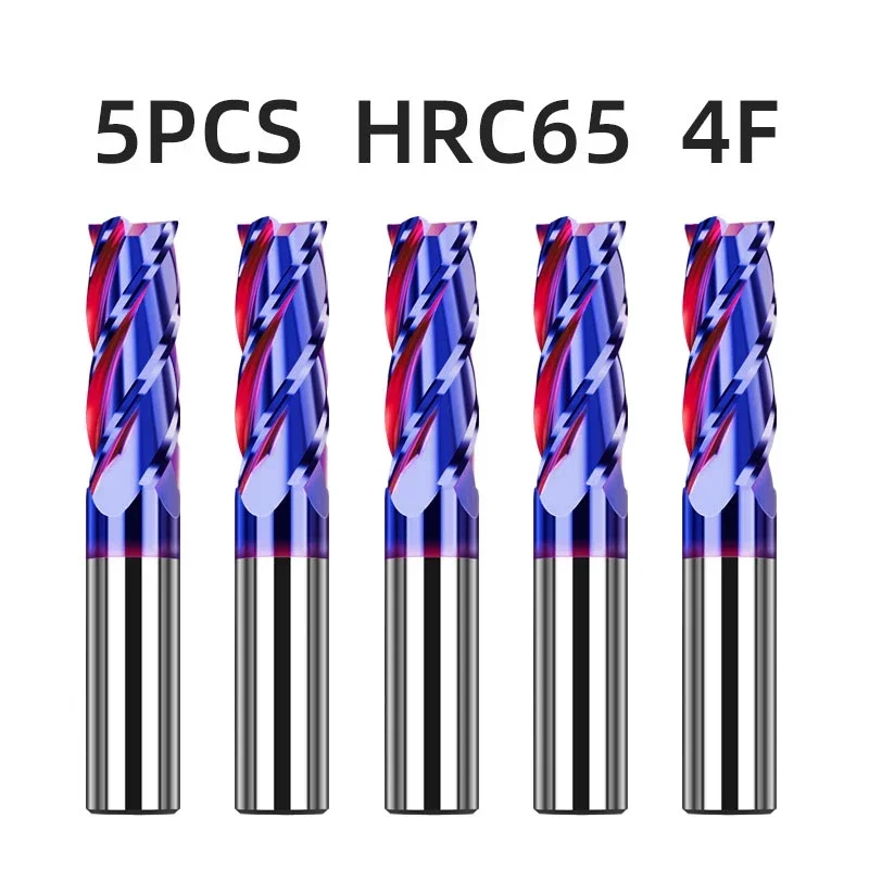 TYTURE HRC65 Carbide End Mill 4 Flutes Milling Cutter Cutting Tool CNC Maching Coating Flat Endmills For Stainless Steel Metal
TYTURE HRC65 Carbide End Mill 4 Flutes Milling Cutter Cutting Tool CNC Maching Coating Flat Endmills For Stainless Steel Metal