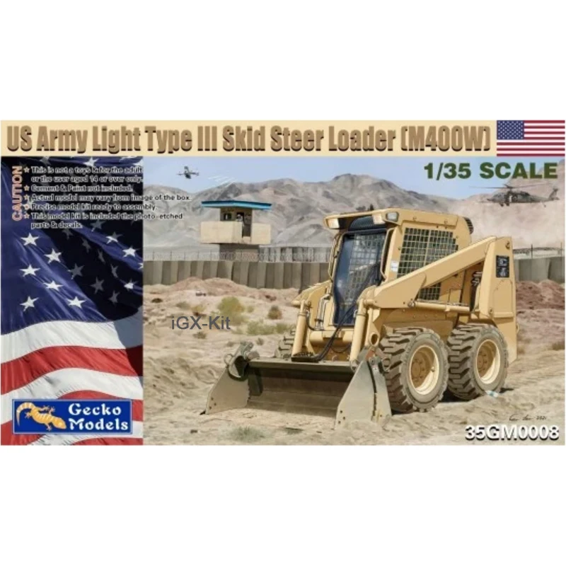 Gecko 35GM0008 1/35 US Army Light Type III Skid Steer Loader M400W Hobby Building Craft Toy Plastic Assembly Model Kit
Gecko 35GM0008 1/35 US Army Light Type III Skid Steer Loader M400W Hobby Building Craft Toy Plastic Assembly Model Kit