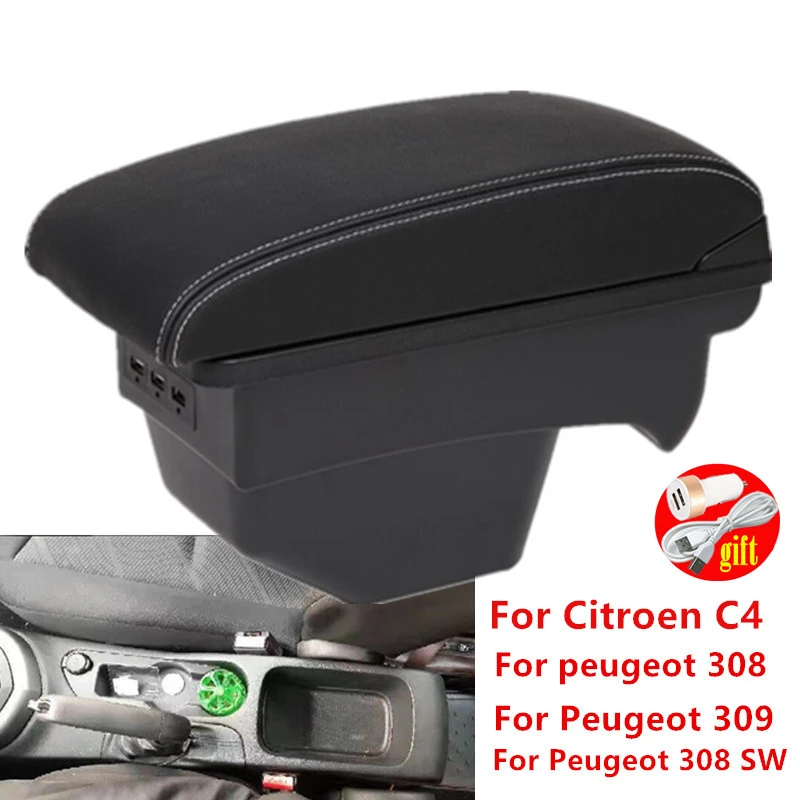For Peugeot 308 2008-2012 Armrest Box Retrofit Parts Car Center Storage Box USB Accessory
For Peugeot 308 2008-2012 Armrest Box Retrofit Parts Car Center Storage Box USB Accessory
