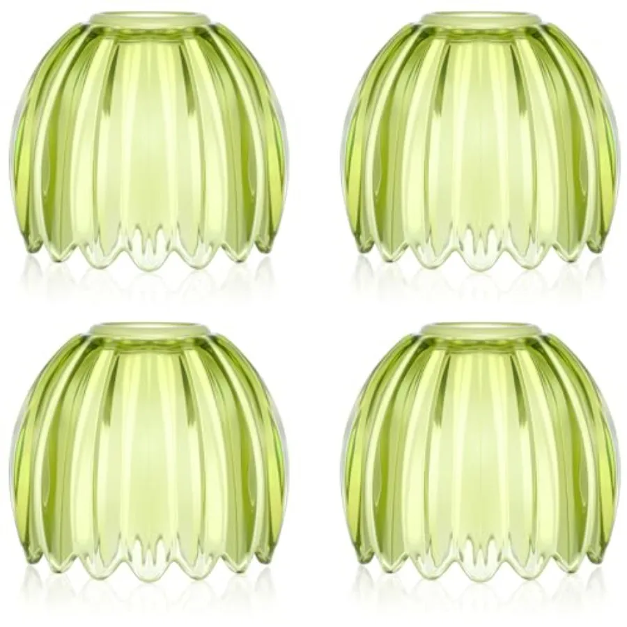 Pcs Green Glass Tulip Lamp Shades Small Flower Sconce Shade E6 Base 1.65" Top x.5" Dia. x.33" H Mini Lampshades Replacement for
Pcs Green Glass Tulip Lamp Shades Small Flower Sconce Shade E6 Base 1.65" Top x.5" Dia. x.33" H Mini Lampshades Replacement for