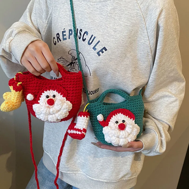 Knitting Bag Christmas Man Shaped Small Storage Bag Crochet Handmade Gift Handwoven Cotton Handbag Knitting Bag
Knitting Bag Christmas Man Shaped Small Storage Bag Crochet Handmade Gift Handwoven Cotton Handbag Knitting Bag