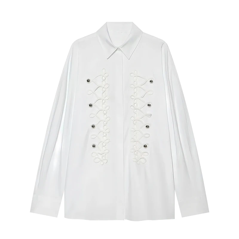 Women's Shirts Fashion Button Decoration Loose Shirt Spring Summe Women Long Sleeves Casual Shirts Female Blouses Chic Tops
Women's Shirts Fashion Button Decoration Loose Shirt Spring Summe Women Long Sleeves Casual Shirts Female Blouses Chic Tops