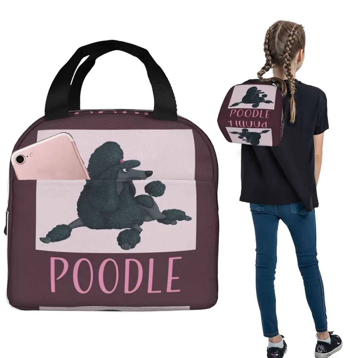 Poodles Gift Cartoon Poodle Dog Lunch Bags Insulated Bento Box Portable Lunch Tote Picnic Bags for Woman Children Office
Poodles Gift Cartoon Poodle Dog Lunch Bags Insulated Bento Box Portable Lunch Tote Picnic Bags for Woman Children Office