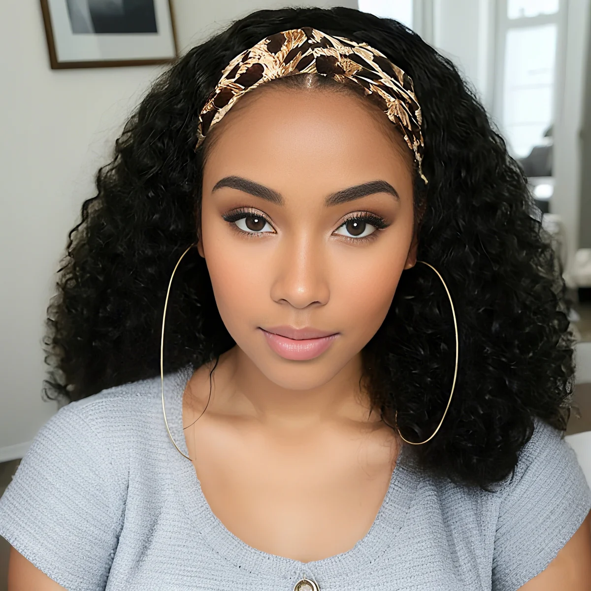 10-14inch Kinky Curly Headband Human Hair Wig for Women Natual Black 250% Density Brazilian Remy Hair Pre-Plucked Hairline
10-14inch Kinky Curly Headband Human Hair Wig for Women Natual Black 250% Density Brazilian Remy Hair Pre-Plucked Hairline