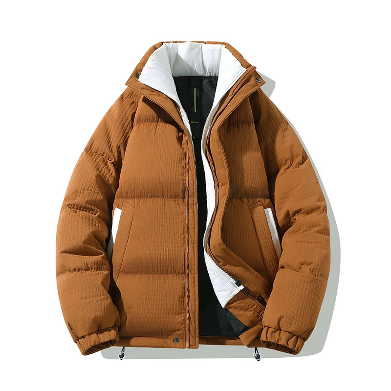Winter New Khaki Stand Collar Duck Down Jacket Fashion Korean Windproof Loose Warm Solid Color Coats Men Drop Shipping
Winter New Khaki Stand Collar Duck Down Jacket Fashion Korean Windproof Loose Warm Solid Color Coats Men Drop Shipping