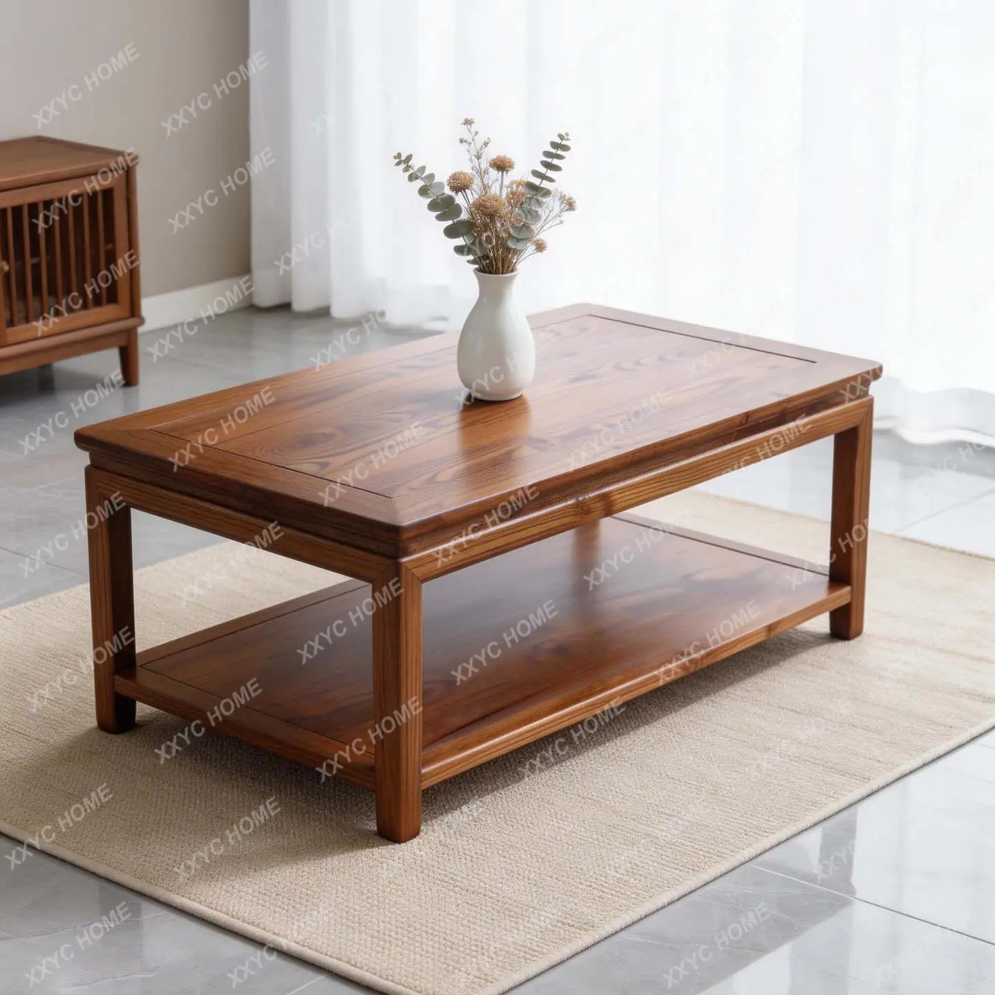 All solid wood long coffee table living room sofa coffee table TV cabinet simple tea table
All solid wood long coffee table living room sofa coffee table TV cabinet simple tea table