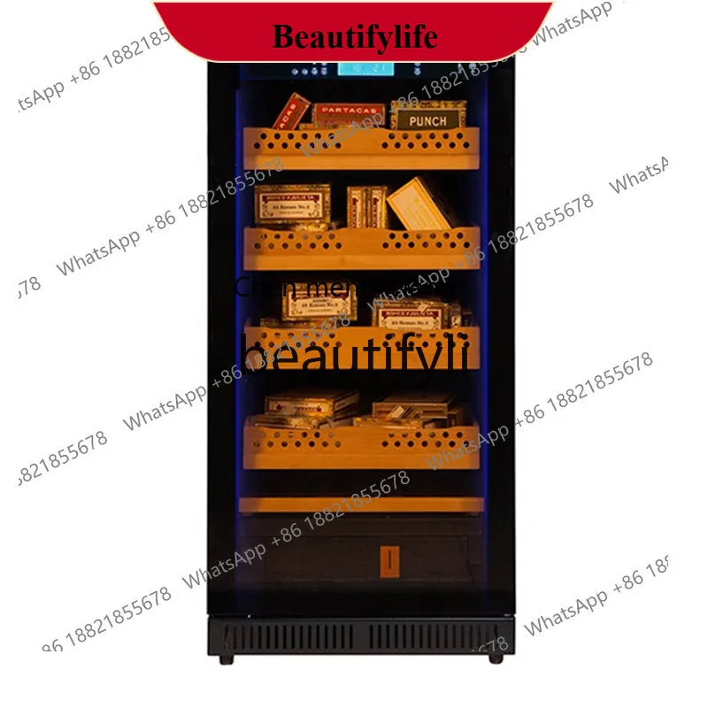 AB02 Temperature and Humidity Cigar Cabinet Single Door Glass Door Refrigerated Cigar Display Cabinet with Humidification Film
AB02 Temperature and Humidity Cigar Cabinet Single Door Glass Door Refrigerated Cigar Display Cabinet with Humidification Film