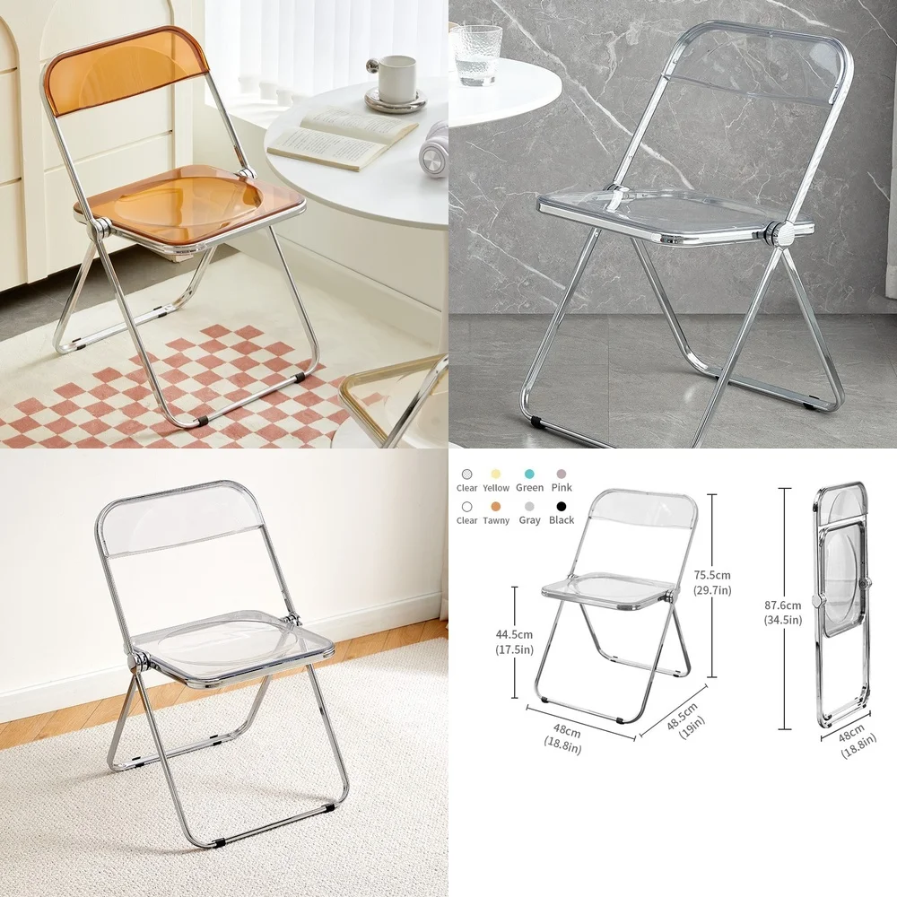 Living Room ChairsClear Stackable Acrylic Chair Foldable Transparent Dining Chair for Events and Home Use Lightweight Durable
Living Room ChairsClear Stackable Acrylic Chair Foldable Transparent Dining Chair for Events and Home Use Lightweight Durable