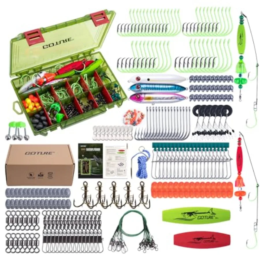 Catfish Rig Making Kit, 274pcs/300pcs Catfishing Tackle with Luminous Fishing Hook Swivel Sinker Weights Rattle Float Bobber St
Catfish Rig Making Kit, 274pcs/300pcs Catfishing Tackle with Luminous Fishing Hook Swivel Sinker Weights Rattle Float Bobber St