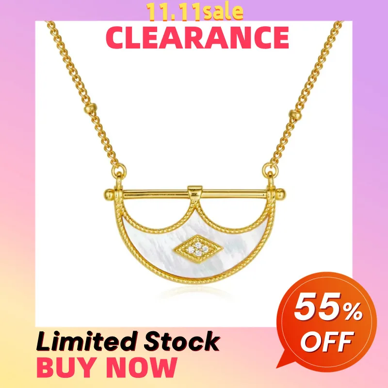 Ожерелье-подвеска в виде лодки из серебра 925 пробы с покрытием из 18-каратного золота и белой ракушкой с кубическим цирконием Распродажа Ограниченный товар First Come First Get
Ожерелье-подвеска в виде лодки из серебра 925 пробы с покрытием из 18-каратного золота и белой ракушкой с кубическим цирконием Распродажа Ограниченный товар First Come First Get