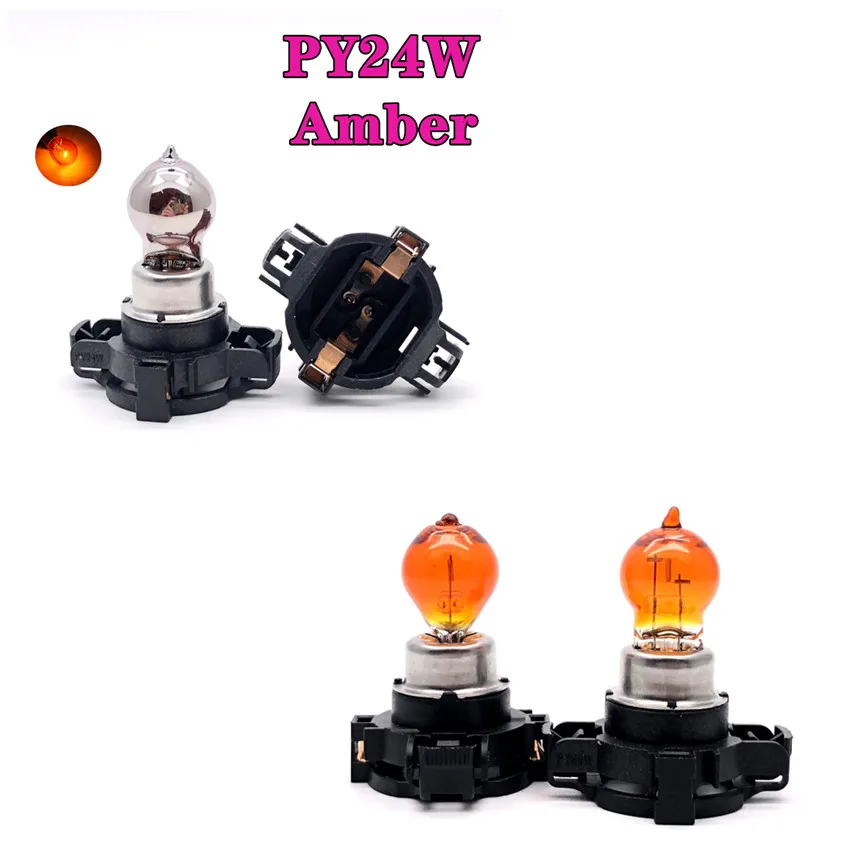 2 Pcs PY24W amber chrome plated bulb 12V24W invisible turn signal motor vehicle signal lamp Amber Halogen Lamp
2 Pcs PY24W amber chrome plated bulb 12V24W invisible turn signal motor vehicle signal lamp Amber Halogen Lamp