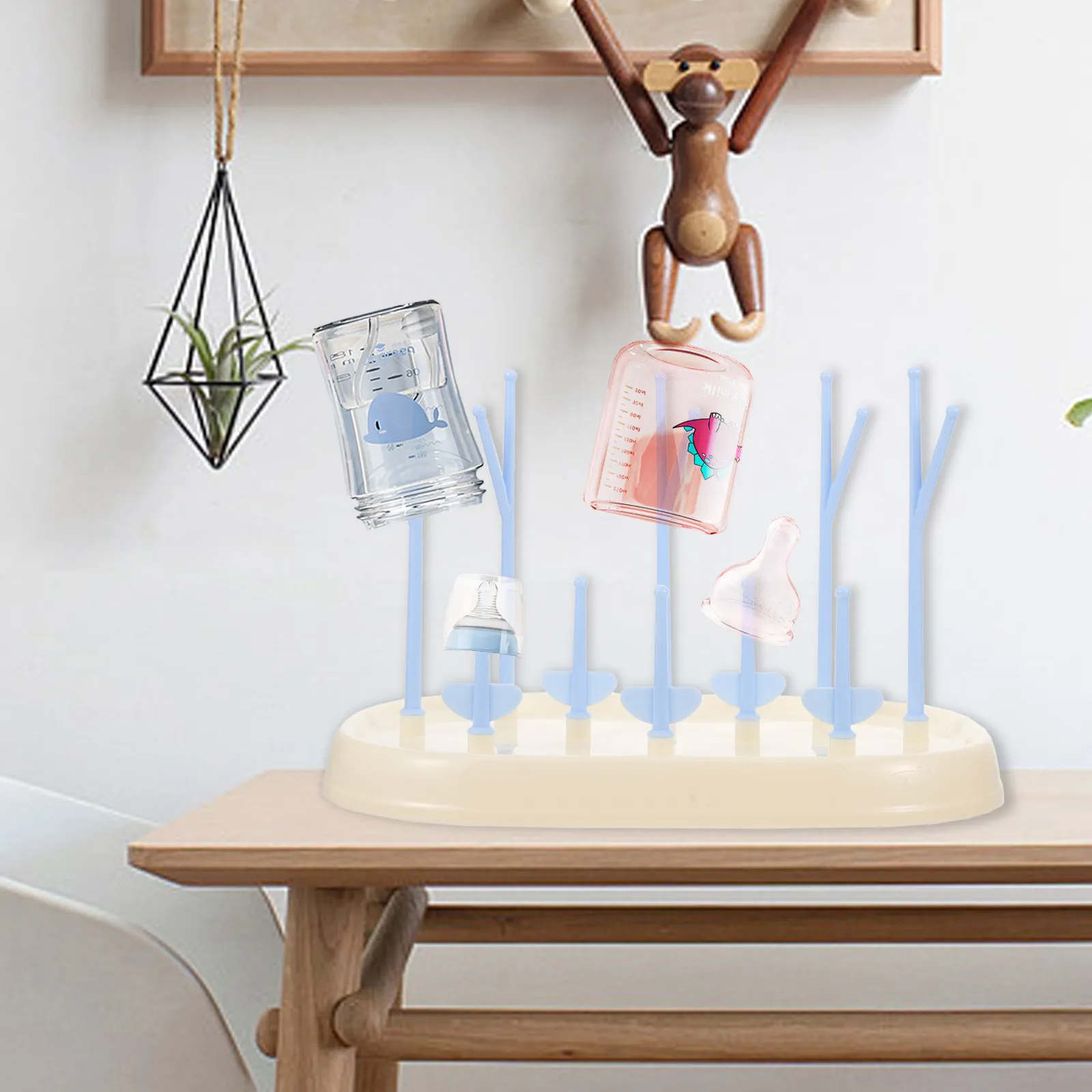 Safe Detachable Baby Bottle Drying Rack Holds 8 Bottles Adjustable Pegs for Straws Nipples Pacifiers Baby Bottle Dryer Toddler
Safe Detachable Baby Bottle Drying Rack Holds 8 Bottles Adjustable Pegs for Straws Nipples Pacifiers Baby Bottle Dryer Toddler